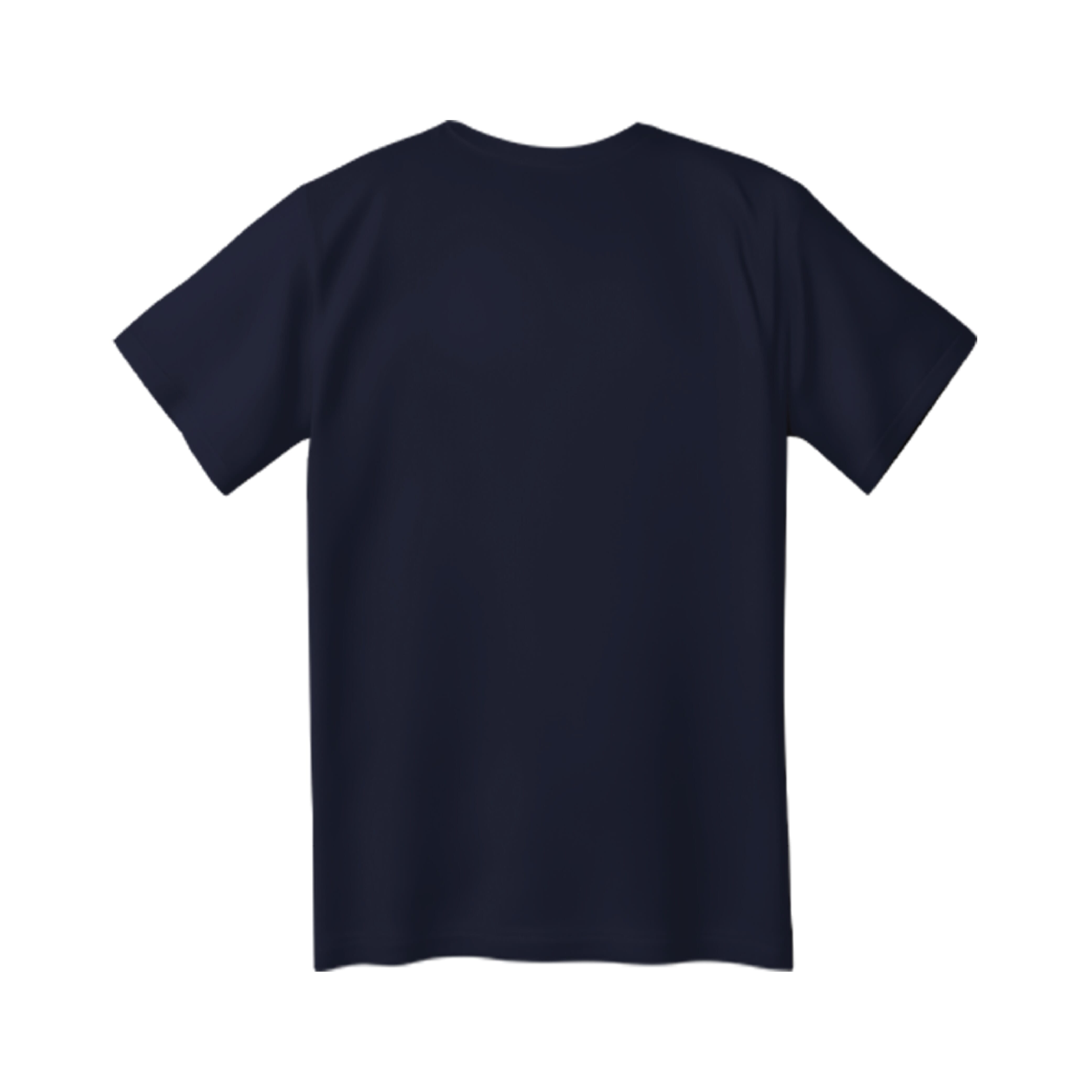 Christmas Round Neck T-shirt - Navy Blue